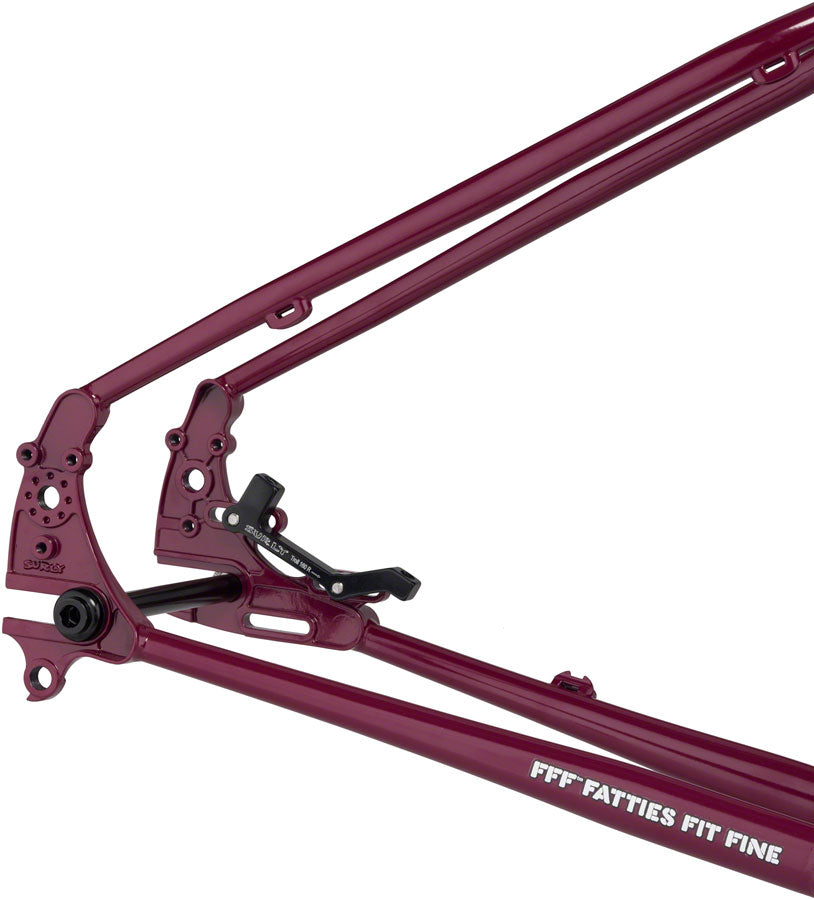 NEW Surly Ogre Adventure Bike Frameset - 29", Steel, Fermented Plum