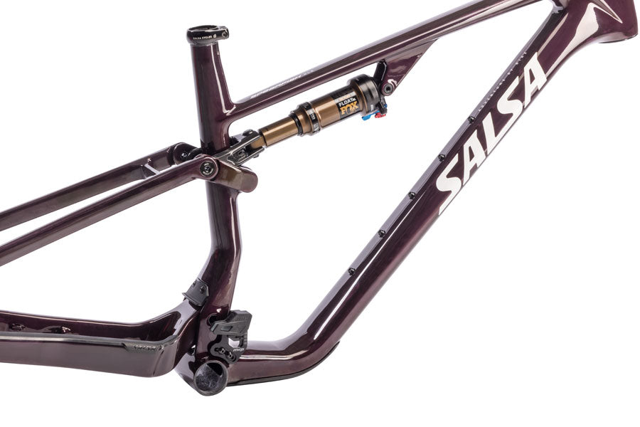 NEW Salsa Spearfish C Deluxe Frame - 29" Carbon, Black/Deep Orchid Carbon