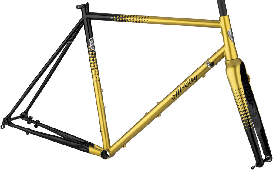 NEW All-City Zig Zag Frameset 700c, Steel, Golden Leopard
