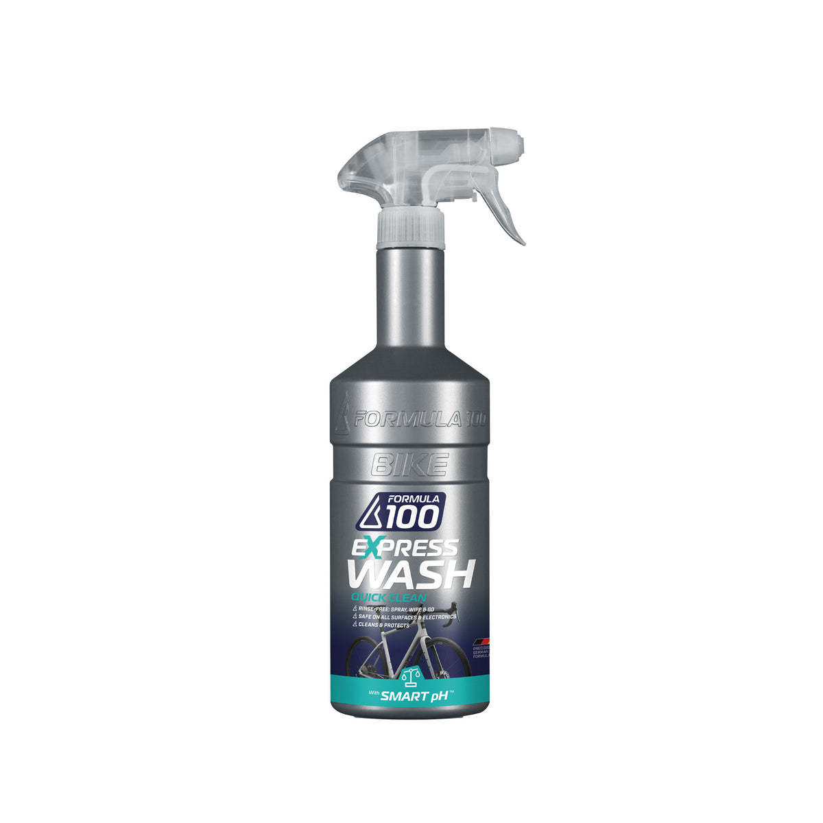 NEW Formula 100 Quick Clean Express Bike Wash, 750ml Spray and Wipe