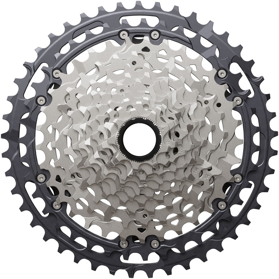NEW Shimano Deore XT CS-M8200-12 Cassette - 12-Speed, Hyperglide+, Micro Spline, Gray/Silver - Around the Cycle