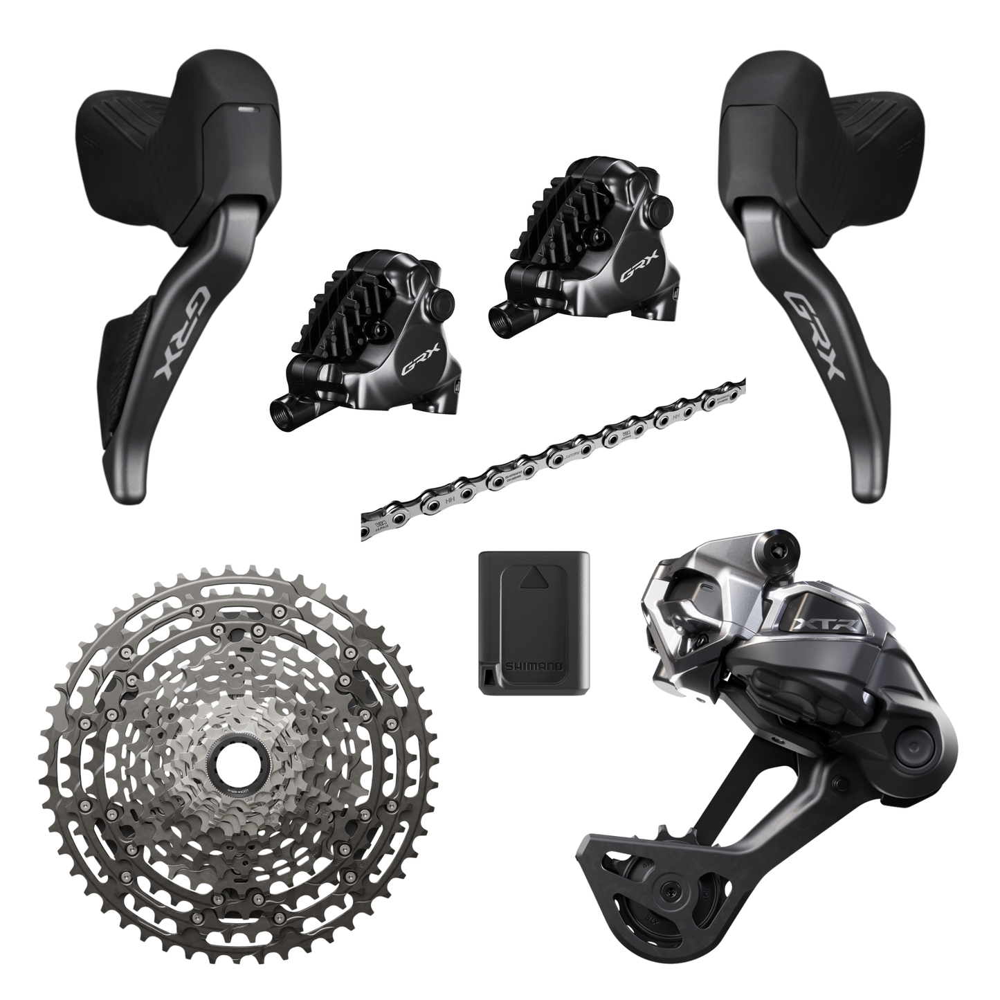 NEW Shimano GRX RX827 / XTR M9200 1x12 Di2 Electronic Groupset - Gravel Race
