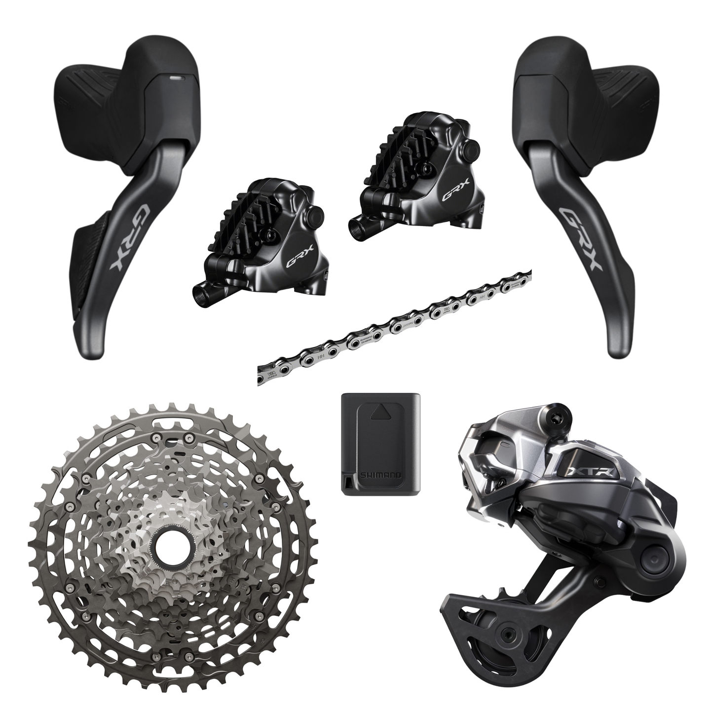 NEW Shimano GRX RX827 / XTR M9200 1x12 Di2 Electronic Groupset - Gravel Race
