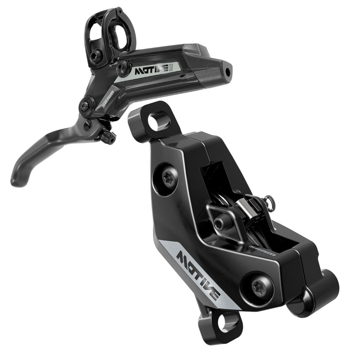 NEW SRAM Motive Silver V2 Disc Brake and Lever - Front, 950mm Hose, Post Mount, 4-Piston, Aluminum Lever, Black, A2