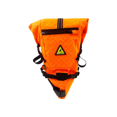 UPCYCLED Green Guru Hauler Saddle Bag - Ecopak - Orange