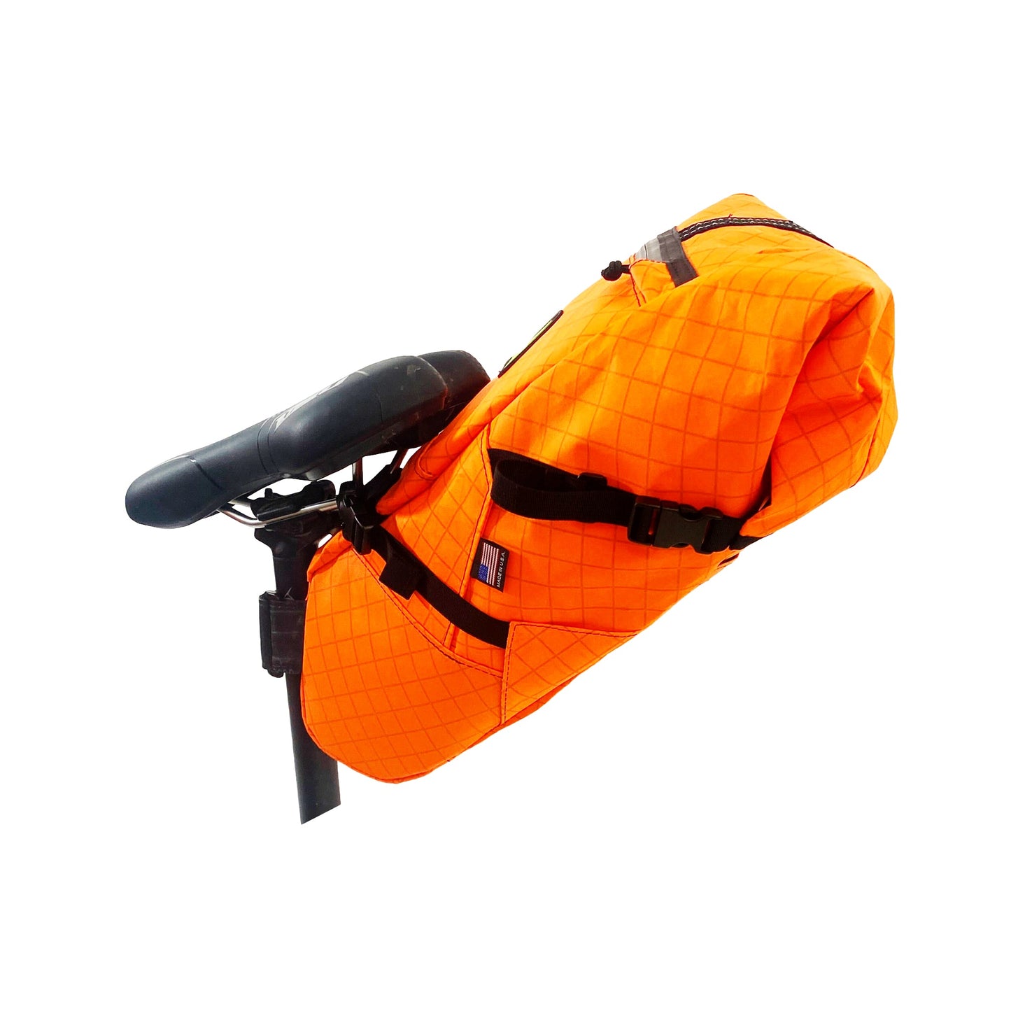 UPCYCLED Green Guru Hauler Saddle Bag - Ecopak - Orange