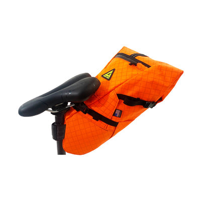 UPCYCLED Green Guru Hauler Saddle Bag - Ecopak - Orange