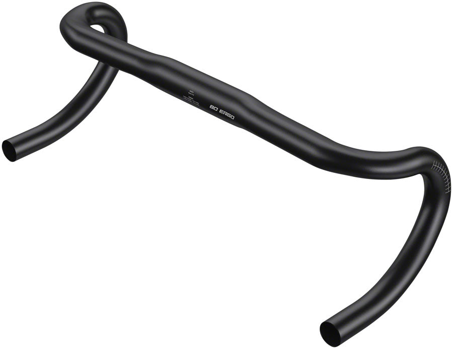 NEW Zipp Service Course 80 Ergo Drop Handlebar - Aluminum, 31.8mm, Bead Blast Black, A2