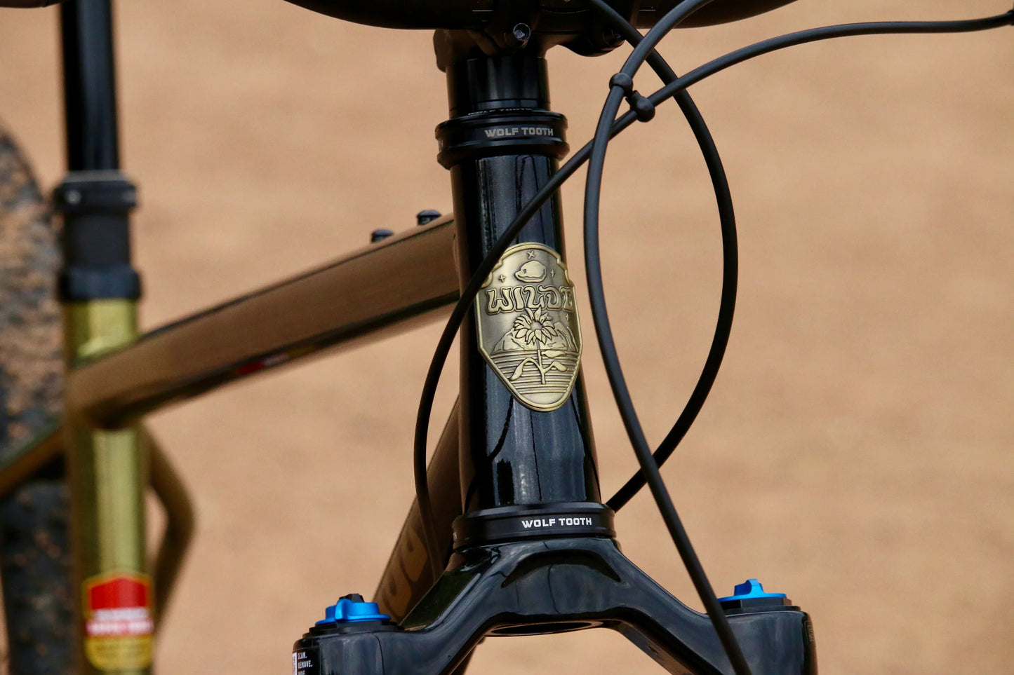 NEW Wilde Dark Star Steel Hardtail Mountain Bike - Gold Metal Flake and Sparkle Black