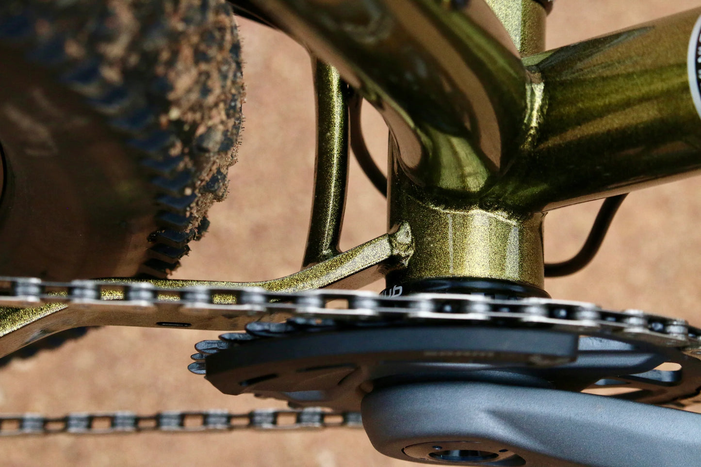 NEW Wilde Dark Star Steel Hardtail Mountain Bike - Gold Metal Flake and Sparkle Black