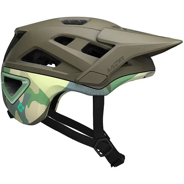 NEW Lazer Jackal Kineticore MTB Helmet Matte Dark Green Camo Large