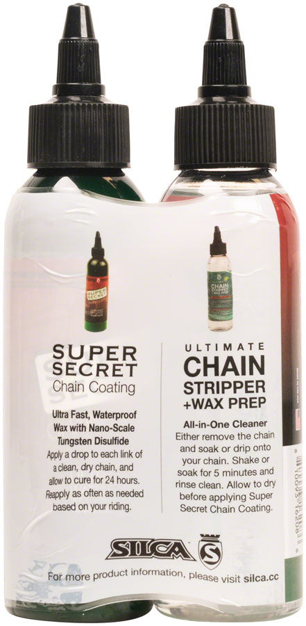 NEW Silca Ultimate Chain Stripper & Super Secret Chain Lube Wax Starter Pack 4oz/4oz