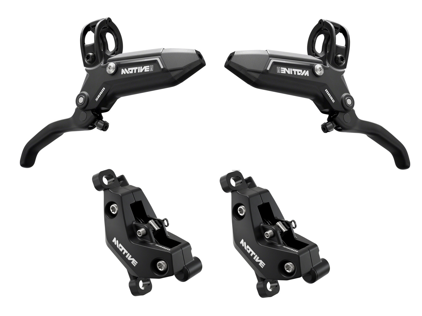 NEW SRAM Motive Bronze 4-Piston Disc Brake and Lever - Front and Rear Set