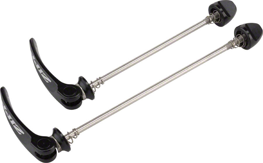 NEW Zipp Tangente Quick Release Skewer Set - 100mm/135mm, Disc Brake, Stainless Steel, Black With Silver Logo