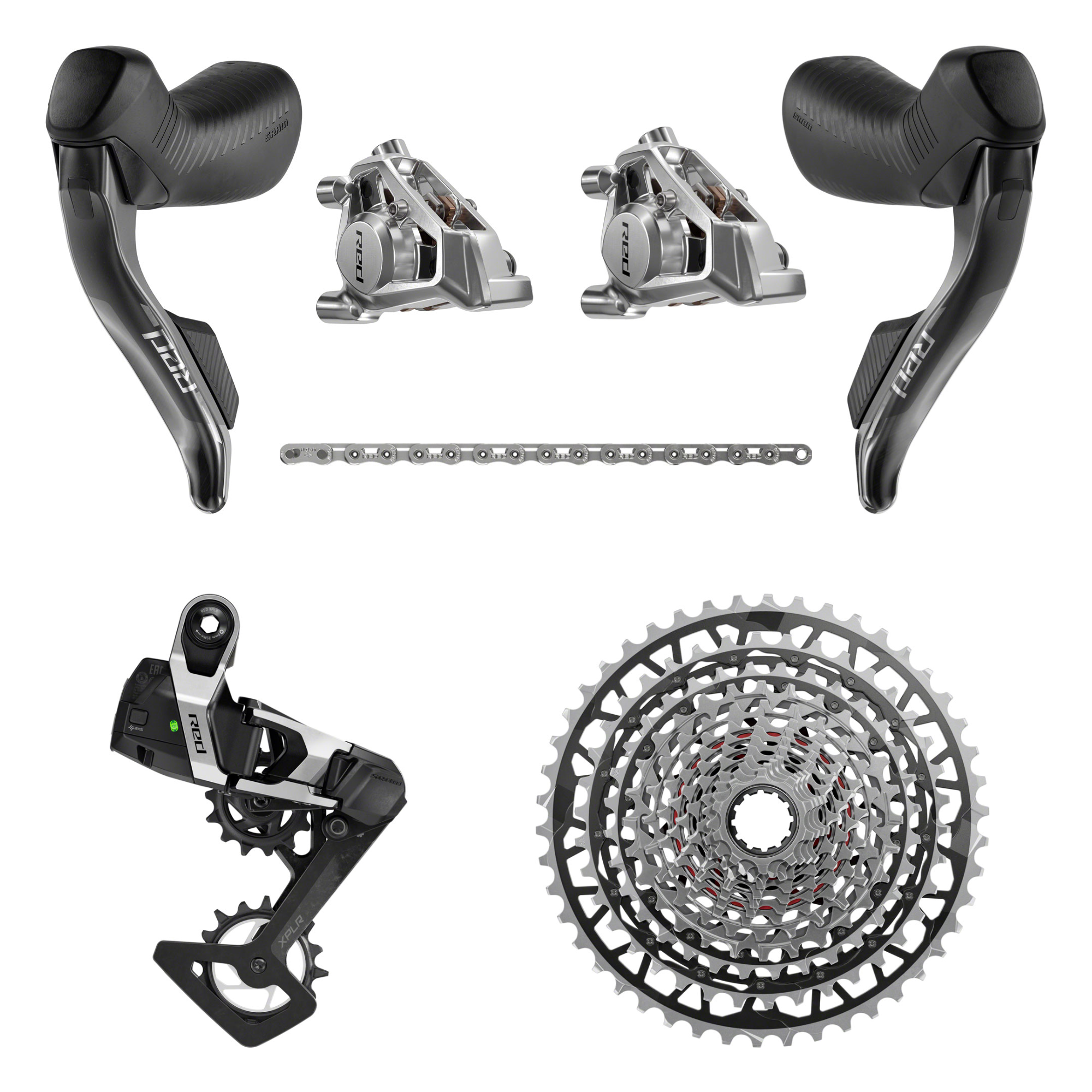 SRAM RED E1 AXS XPLR 1×13 Power Meter Groupset – Ultra-Light Wireless Gravel Performance 167.5mm