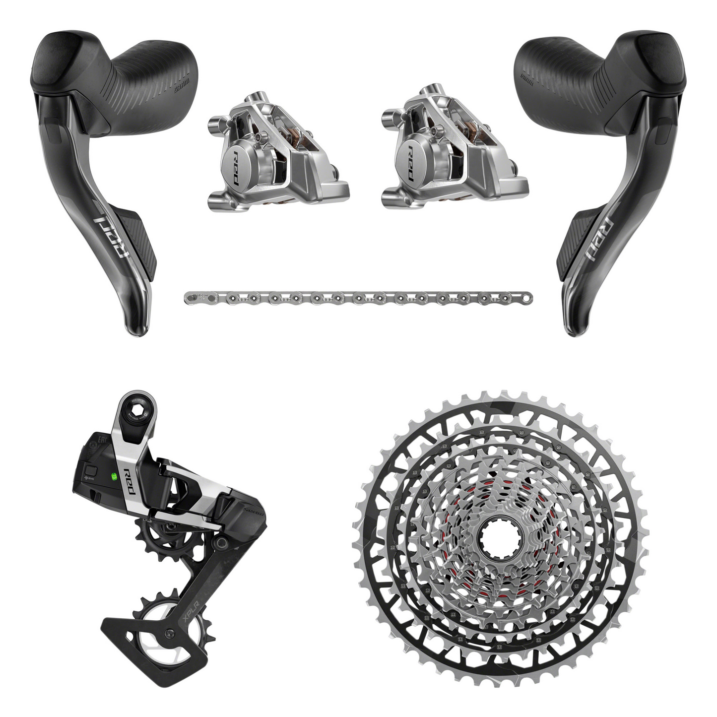 NEW SRAM Red eTap AXS E1 XPLR Gravel Groupset - 1x13-Speed, UDH ONLY