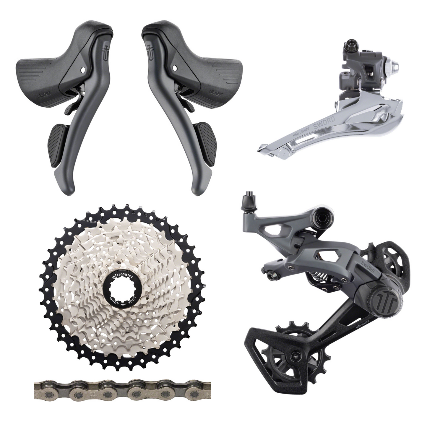 NEW microSHIFT Sword 2x10 Speed Mechanical Groupset - Gravel, All-Road