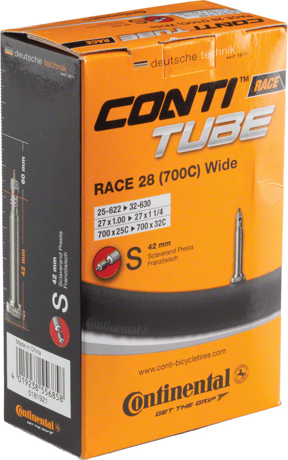 NEW Continental Standard Tube - 700 x 25 - 32mm, 42mm Presta Valve