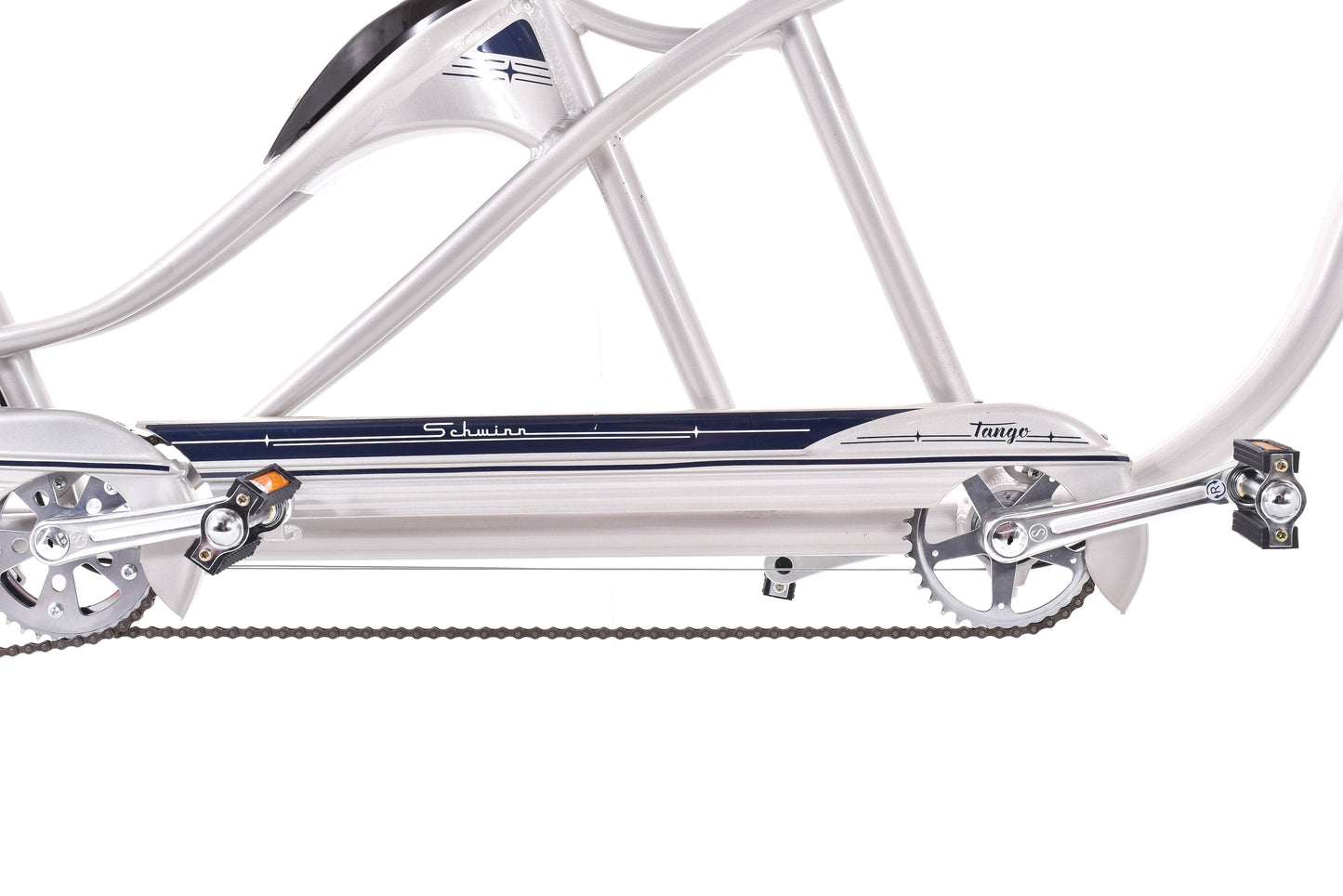 NEW DEMO Schwinn Tango Tandem Beach Cruiser 26" Wheels Aluminum Frame Silver