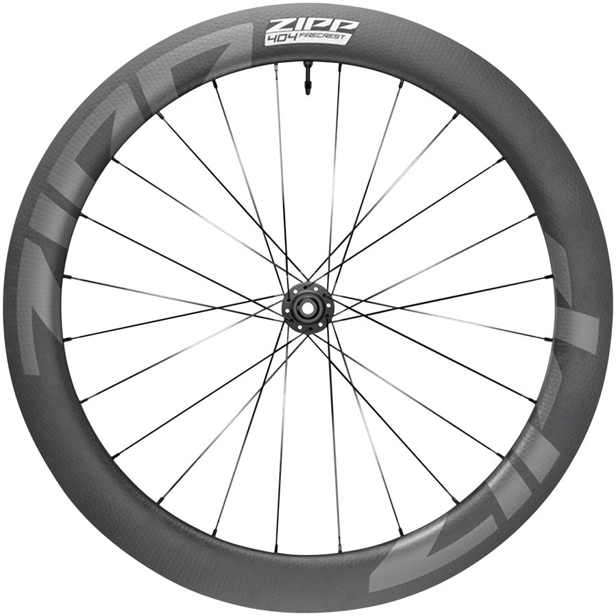 NEW Zipp 404 Firecrest Carbon Front Wheel - 700, 12 X 100mm, Center-Lock, Tubeless, Black, A1
