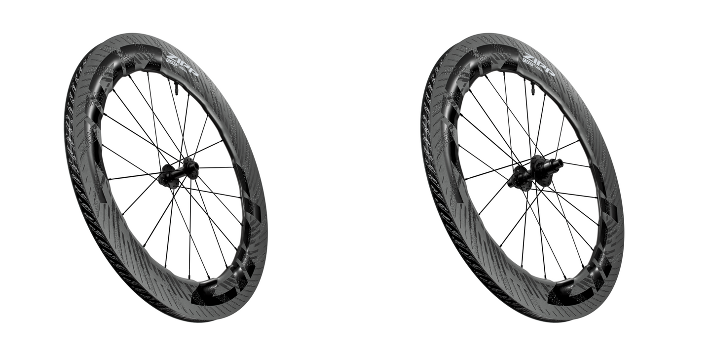 NEW Zipp 858 NSW Wheelset - 700, 12 x 100/142mm, Center-Lock, Tubeless, Carbon, D1