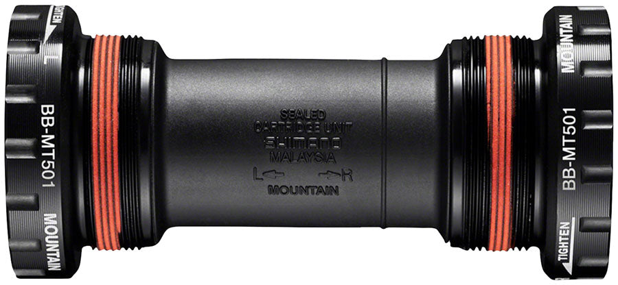 NEW Shimano BB-MT501 English Bottom Bracket - English, 68/73mm, Fits Hollowtech II Spindle, Black - Around the Cycle