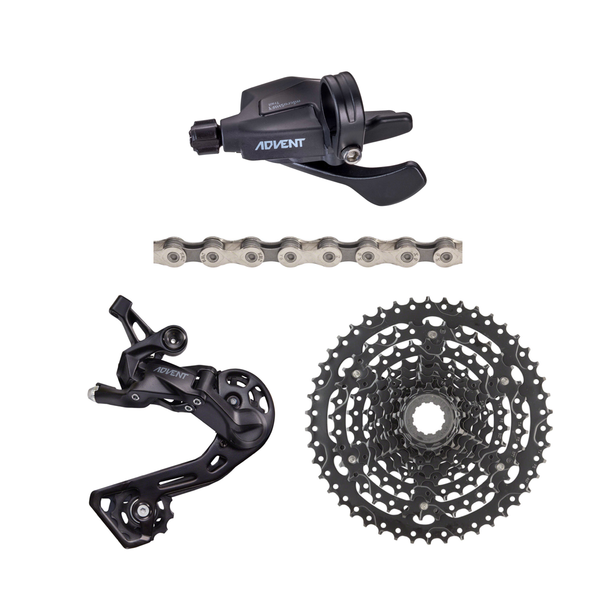 Bike Microshift Advent Drivetrain Microshift Advent X V2 Rear
