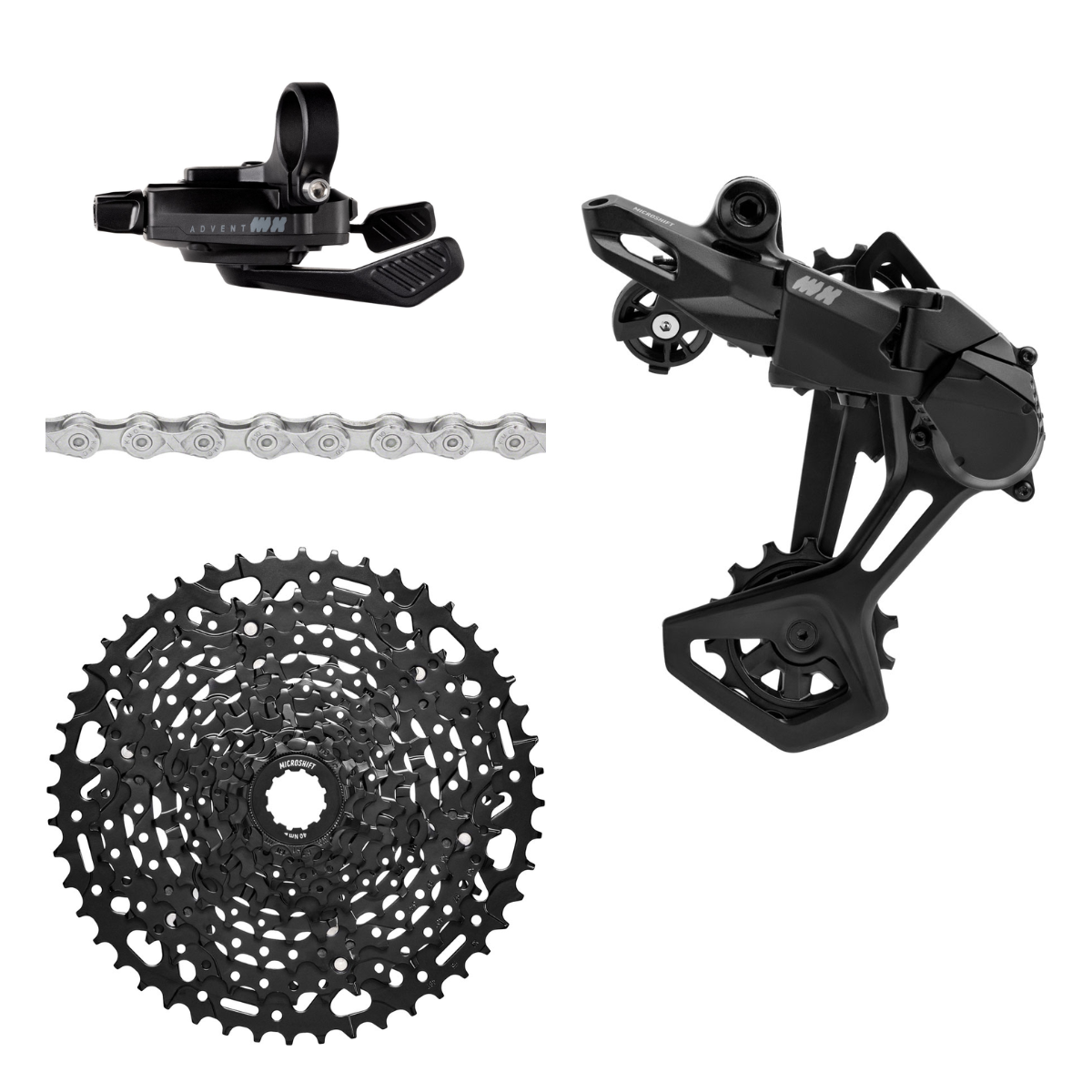 NEW microSHIFT Advent MX H-Series 1x Groupset - 10 Speed, 11-48t