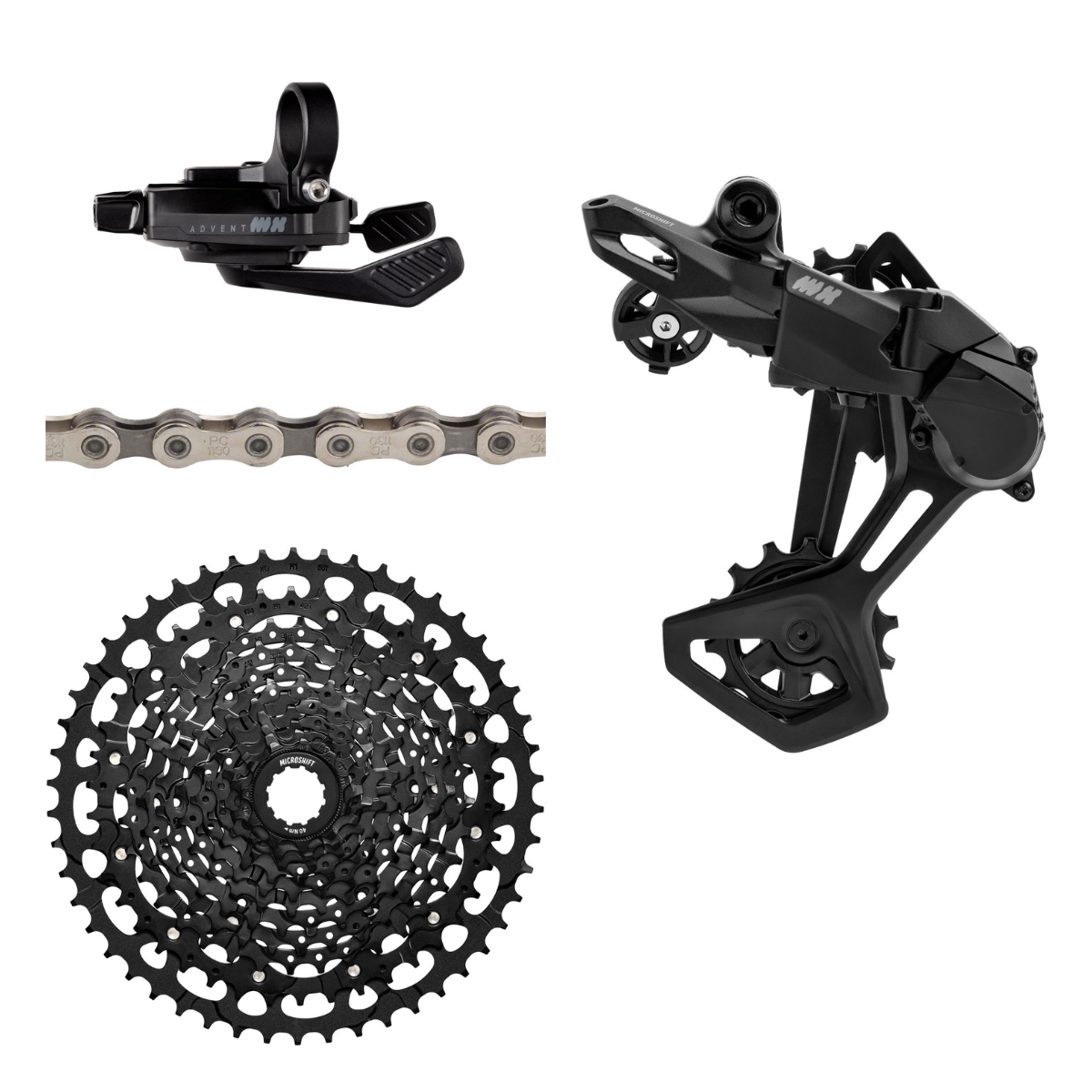 NEW microSHIFT Advent MX H-Series 1x Groupset - 11 Speed, 11-50t