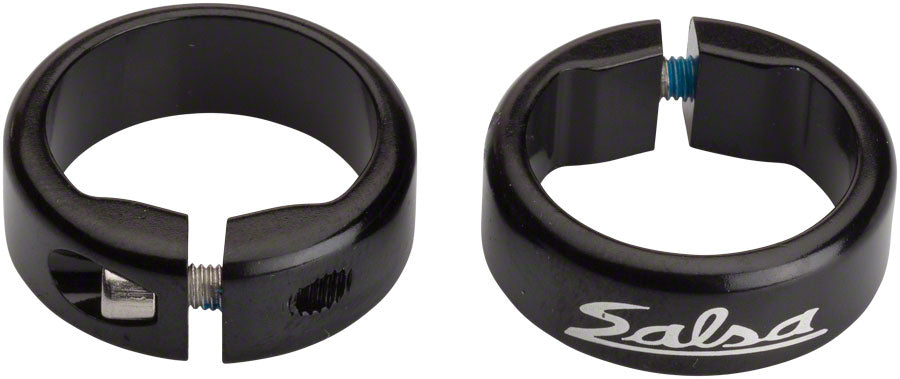 NEW Salsa Lock-On Collars Black - Around the Cycle