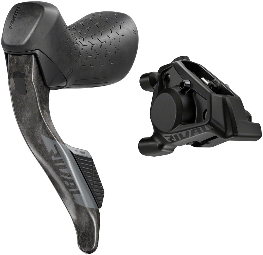 NEW SRAM Rival eTap AXS HRD Shift/Brake Lever and Hydraulic Disc Caliper - Left/Front, Flat Mount 20mm Offset, 950mm Hose, Black, E1