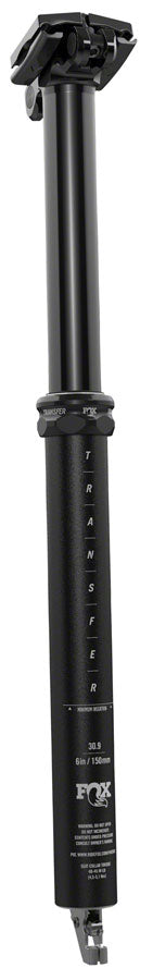 NEW FOX Transfer Performance Series Elite Dropper Seatpost - 31.6, 125 mm, Internal Routing, Anodized Upper