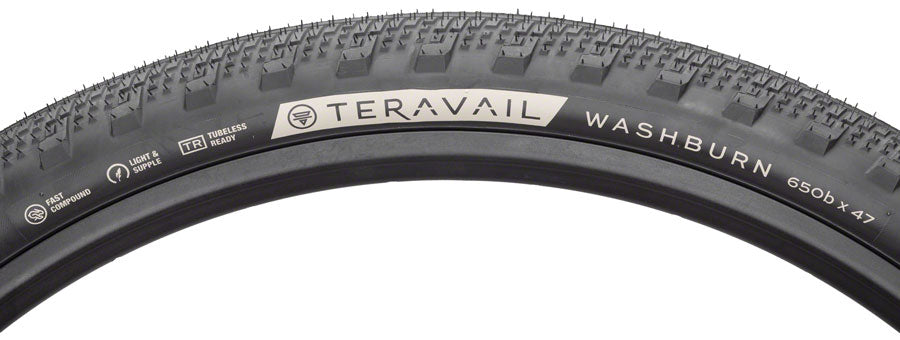 NEW Teravail Washburn Tire - 650b x 47, Tubeless, Folding, Black, Light and Supple - Around the Cycle