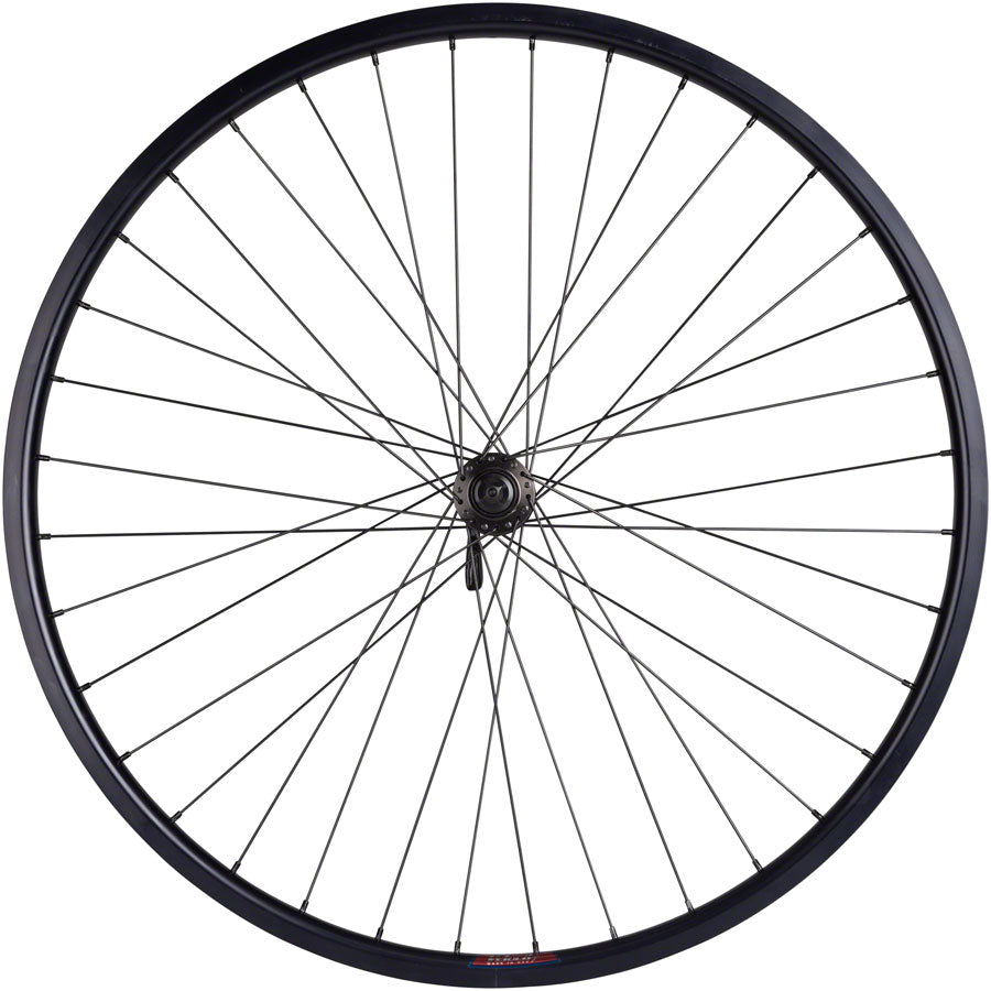 NEW Quality Wheels Value HD Series Disc Front Wheel - 700, QR x 100mm, Center-Lock, Black - Around the Cycle