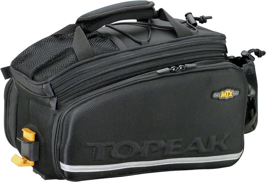 NEW Topeak MTX TrunkBag DXP Rack Bag with Expandable Panniers: 22.6 Liter, Black