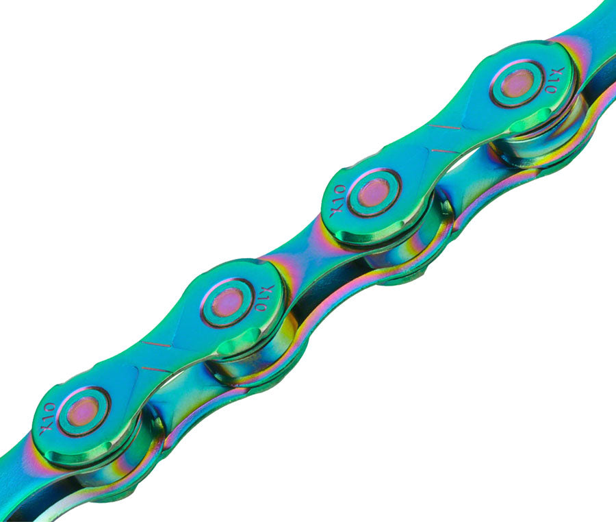 NEW KMC X10 Chain - 10-Speed, 116 Links, Aurora - Around the Cycle