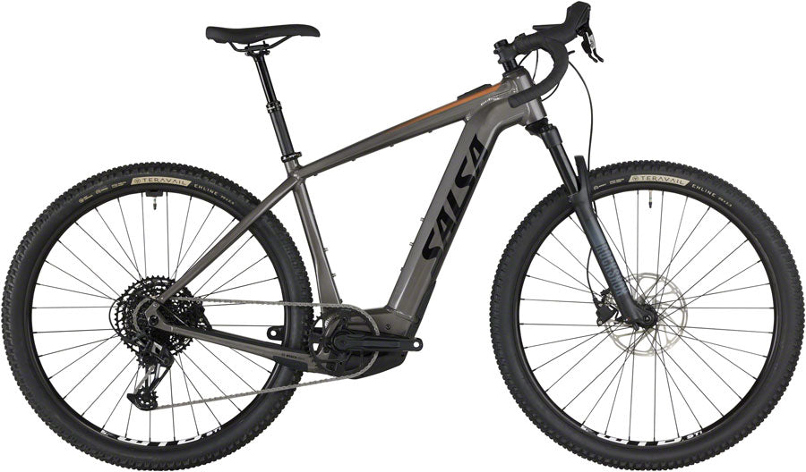 e bike gravel bike Salsa Tributary Apex 1 - Charcoal