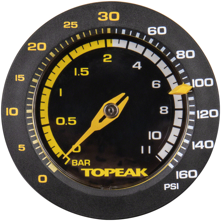 NEW Topeak JoeBlow Sport 2Stage Floor Pump - 160psi / 11bar 3" Gauge, 2-Stage Switch and Pressure Gauge, TwinHead DX5, Yellow/Black