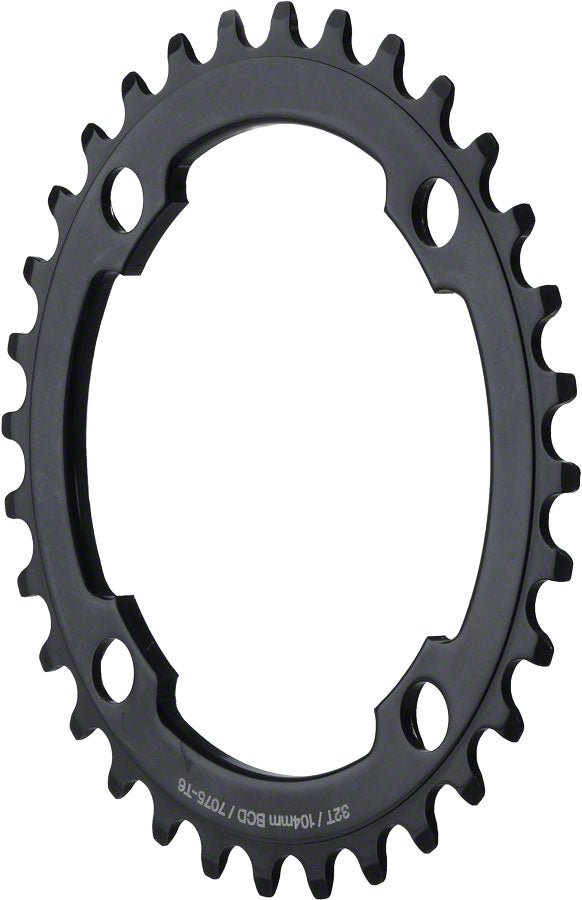 NEW MSW Chainring - 32T, 104mm BCD, Middle, Black - Around the Cycle