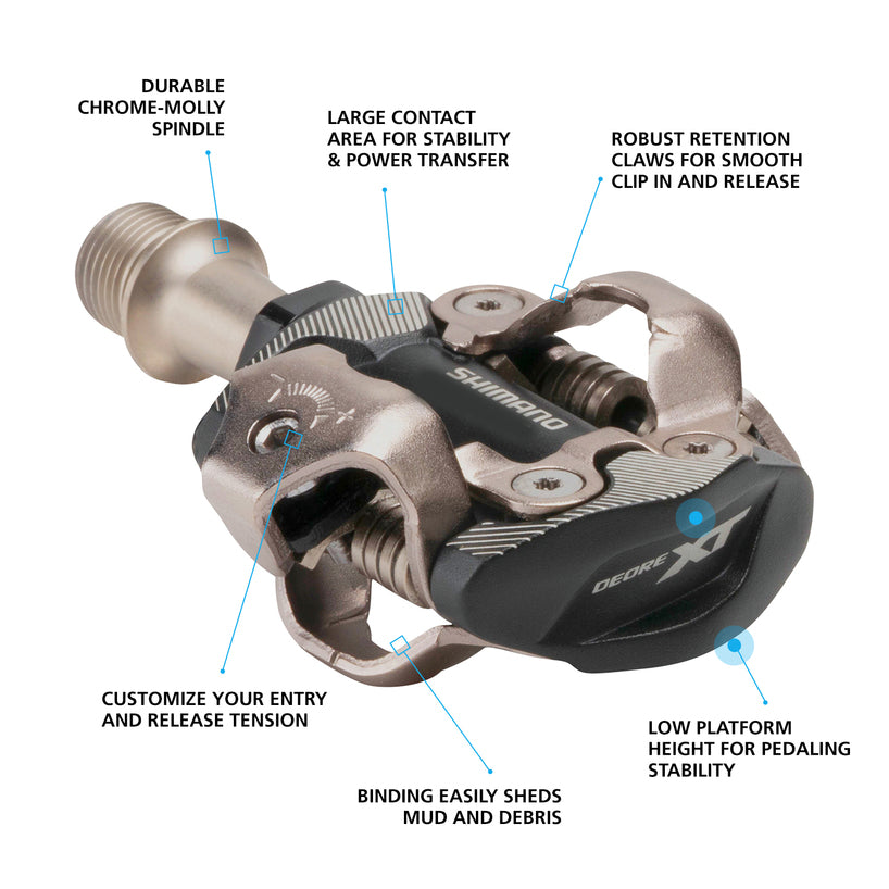 NEW Shimano PD-M8100 XT XC Race SPD MTB Pedals
