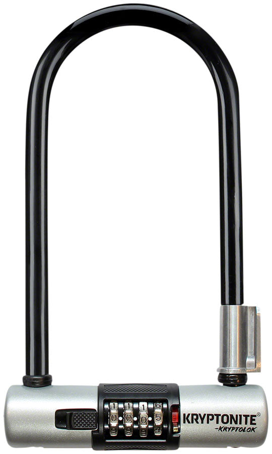 NEW Kryptonite KryptoLok U-Lock - 4 x 9", 4-Digit Combination, Black, Includes bracket