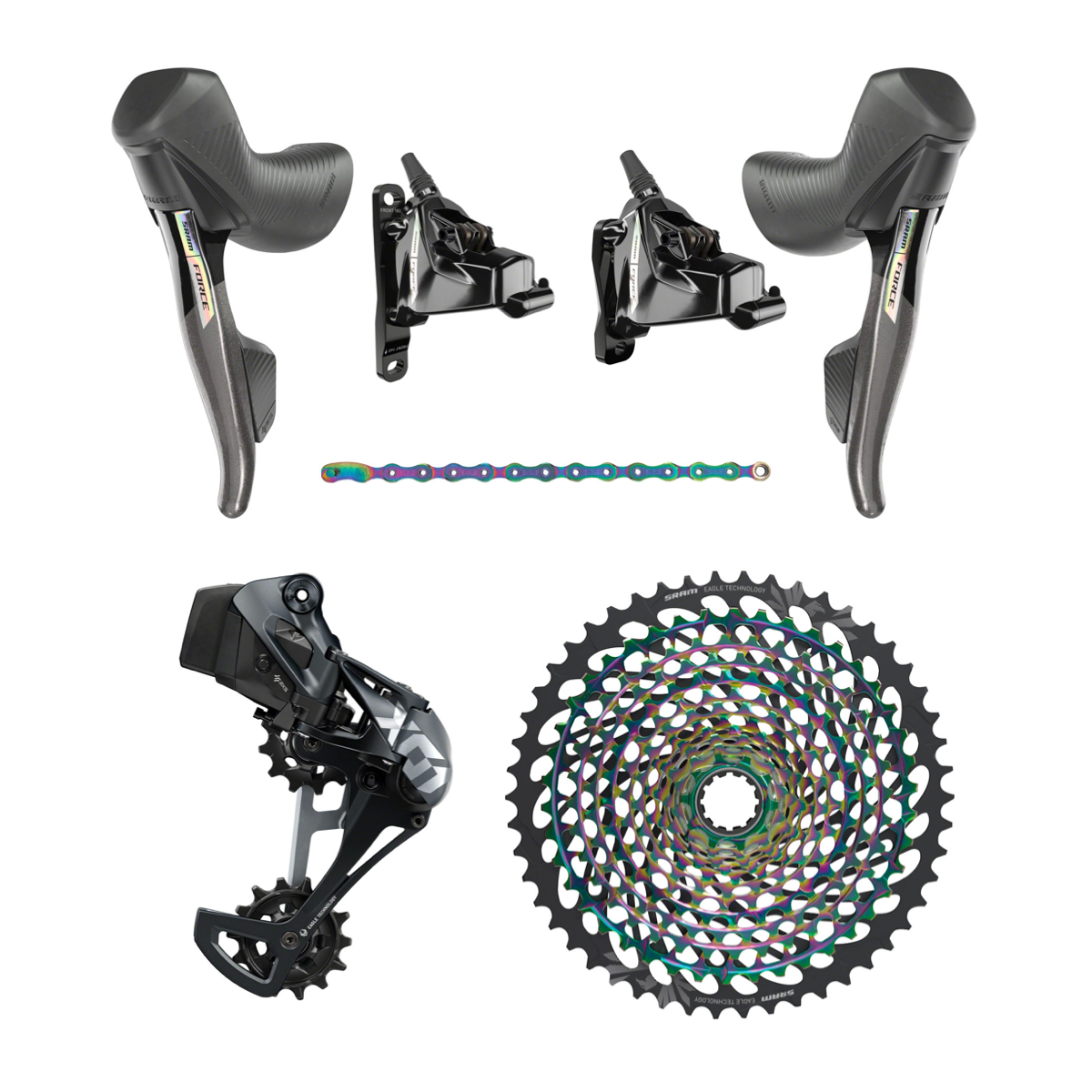 NEW SRAM Force X01 XX1 Eagle eTap AXS Mullet Gravel Groupset Kit 1x12 D2