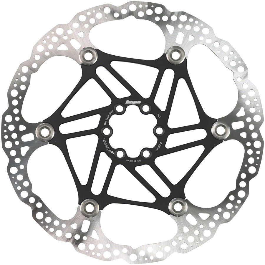 NEW Hope Floating Disc Brake Rotor - 220mm, 6-Bolt, Black - Around the Cycle