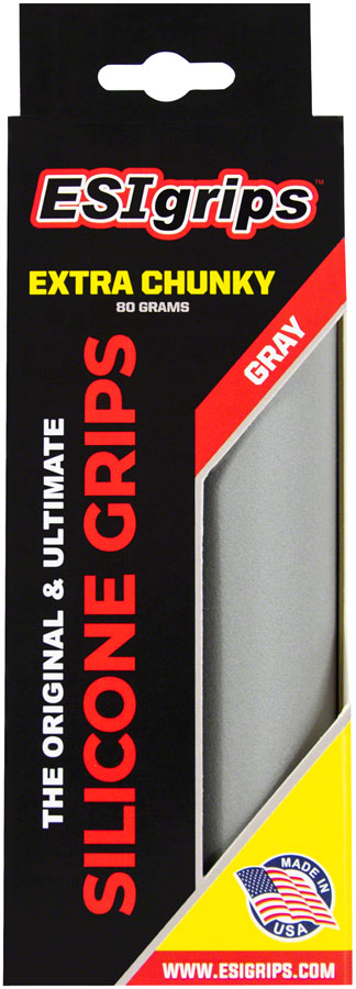NEW ESI Extra Chunky Grips - Gray - Around the Cycle