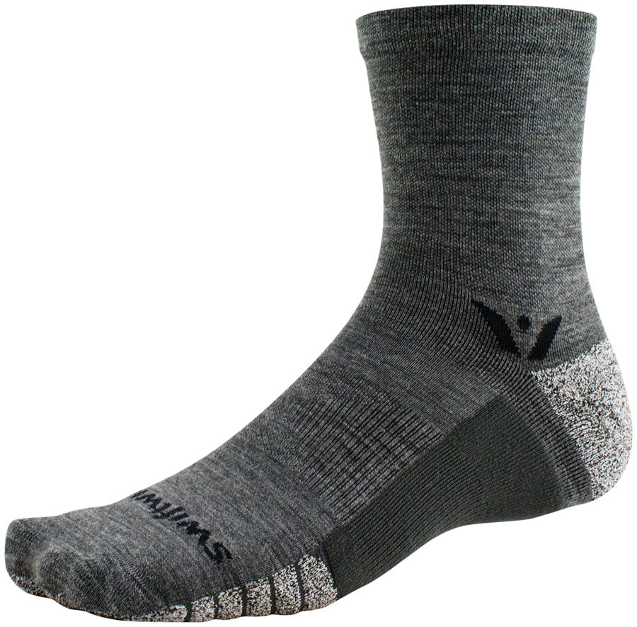 NEW Swiftwick Flite XT Trail Five Socks - 5", Heather, X-Large - Around the Cycle