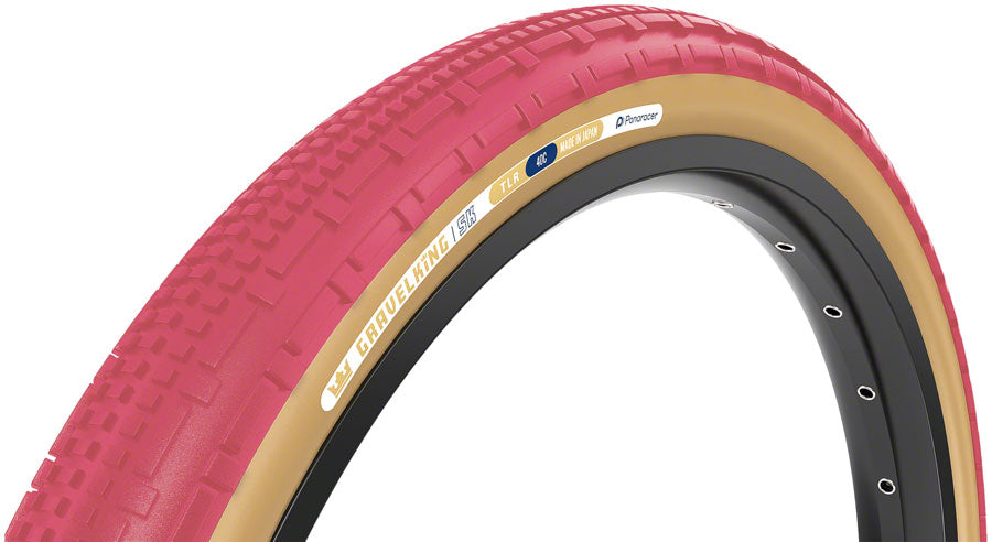 NEW Panaracer GravelKing SK Tire - 700 x 40, Tubeless, Folding, Cranberry/Brown