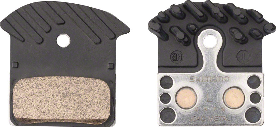 NEW Shimano J04C Metal Disc Brake Pads with Fin - Fits XTR BR-M9020, XTBR-M8000, - Around the Cycle