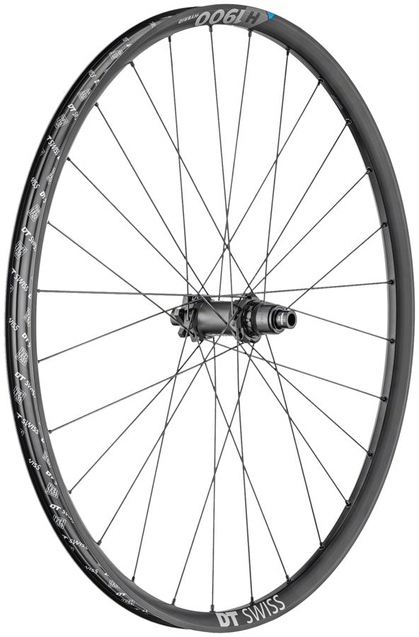 NEW DT Swiss H 1900 Spline 30 Rear Wheel - 27.5", 12 x 148mm, 6-Bolt, XD, Black