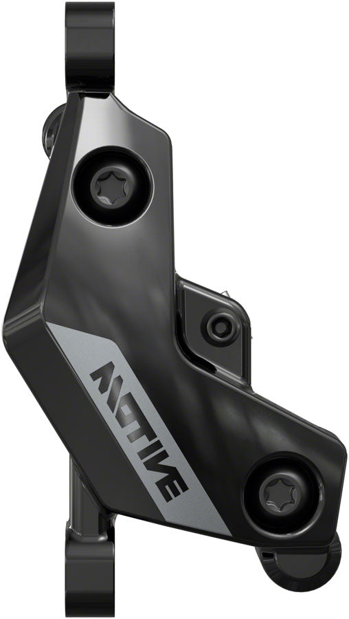 NEW SRAM Motive Silver Disc Brake and Lever - Rear or Front, 2000mm Hose, Post Mount, 4-Piston, Aluminum Lever, Black, A1