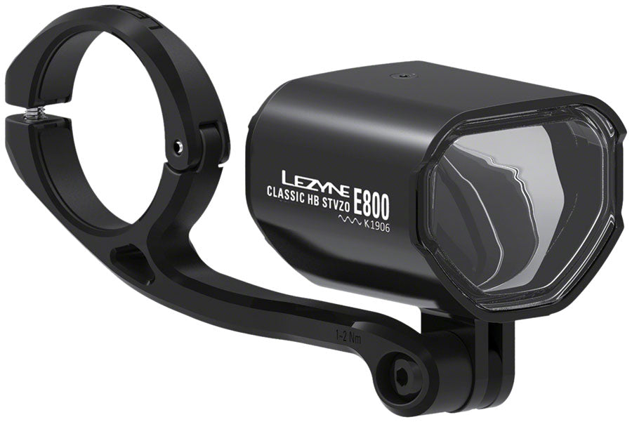 NEW Lezyne Classic E800 Ebike Headlight - Handlebar/Fork Mount, STVZO, 800 Lumen, Black